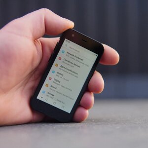 Портативний компактний Мінітелефон мобільний смартфон сенсорний AIEK Soyes XS 15 Black