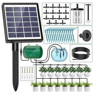 Система сонячного поливу Anseto Solar Automatic Watering System BSV-IC007 Крапельний полив для саду