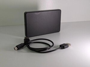 Зовнішня кишеня Sata HDD/SSD 2.5", USB 3.0 пластик + кабель чорний