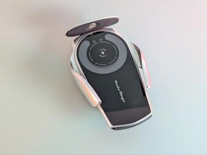 Тримач із бездротовою зарядкою для телефона + магнітна зарядка (IPhone і Android) в автомобіль Smart