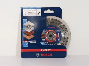 Алмазний відрізний диск bosch expert multimaterial x-lock 115x22,23x2,4x12 мм - bosch