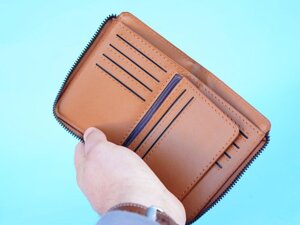 Модний чоловічий клатч-портмоне — зберігайте картки, документи та готівку стильно й безпечно!