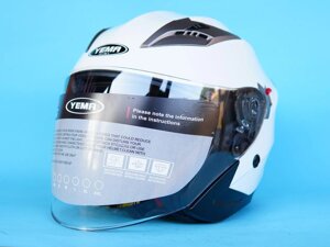 Мотоциклетний шолом YEMA YM-627 розмір M білий