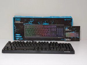Дротова ігрова клавіатура Rapoo V56S з RGB-підсвіткою DE Layout
