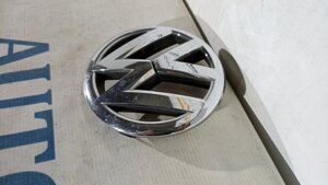 Передня емблема Volkswagen Golf VI 2008-2014 зламано одне кріплення