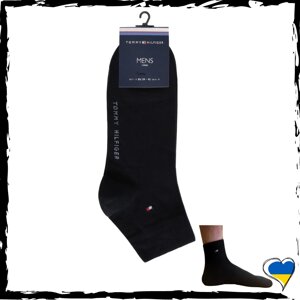 Шкарпетки Tommy Hilfiger середні. Шкарпетки Томмі хілфігер чорні. Носки TH 39-46