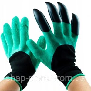 Робочі рукавички, рукавички-граблі для саду, гумові робочі рукавички, рукавички
