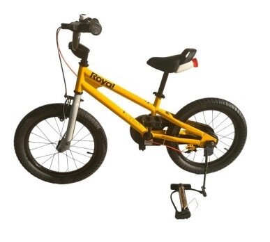 Дитячий Велосипед 7th Freestyle – 16 Дюймів, Жовтий Колір, Сталева Рама, Повна Комплектація від компанії Кілометр - фото 1