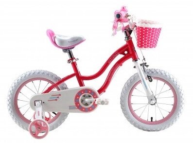 Дитячий Велосипед Royal Baby Stargirl 16 Для Дівчаток, З Боковими Колісами, Червоний Колір від компанії Кілометр - фото 1