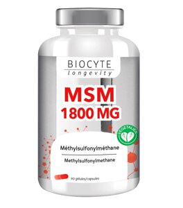 Добавка дієтична із протизапальним ефектом при артритах Biocyte MSM 1800MG FavGoods