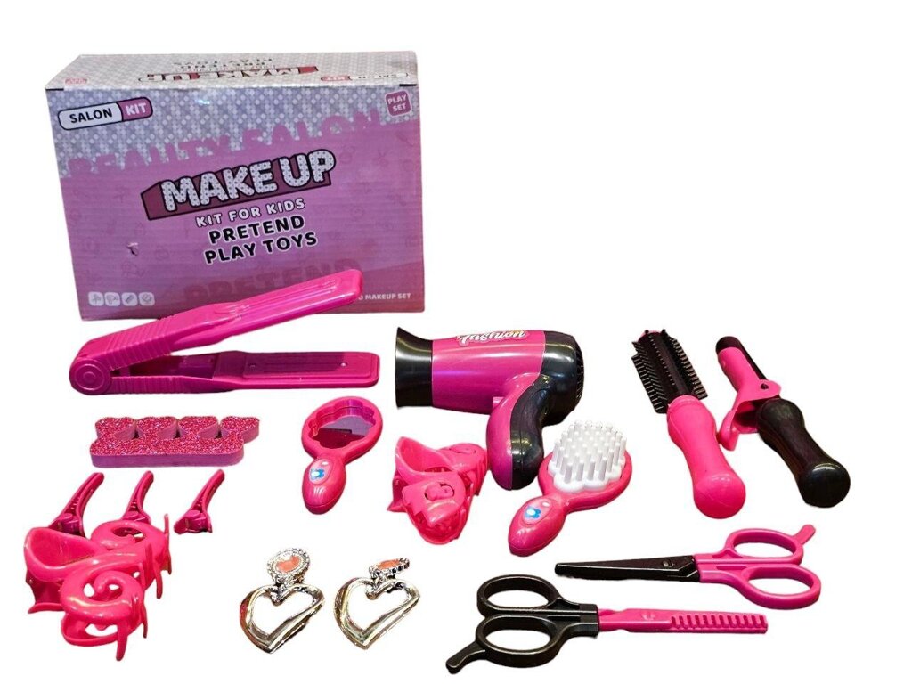 Набір перукаря з феном та сумкою "Ігровий Барбершоп" для дітей від компанії Кілометр - фото 1