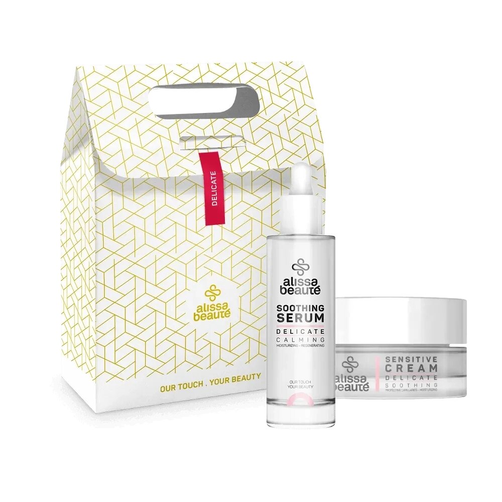 Набір засобів для чутливої шкіри та шкіри з куперозом Alissa Beaute Delicate від компанії Кілометр - фото 1