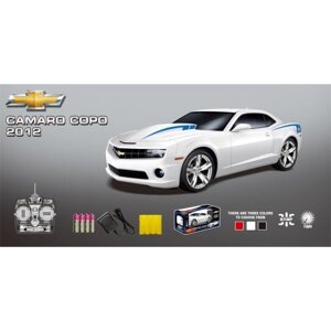 Дитяча Радіокерована Спортивна Машина Chevrolet Camaro Copo 2012, Білий Колір, Масштаб 1:14