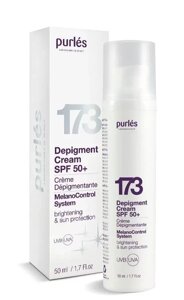 Освітлювальний Крем З Сонцезахистом SPF 50+ Проти Пігментних Плям Purles Depigment Cream, 50 мл