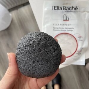 Очищувальна Губка Конняку З Бамбуковим Вугіллям Ella Baché Éponge Konjac Nettoyante