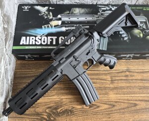 Дитячий ігровий пластиковий автомат M4 Vigor Airsoft Gun з ліхтариком для 6 мм куль