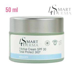Екстразволожувальний крем із церамідами SPF 30 для сухої та нормальної шкіри Smart4Derma Aquagen || Smart4derma ||