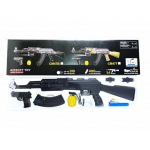 Автомат Іграшковий акумуляторний CYMA СM-47В AK-47 з ліхтариком || FavGoods