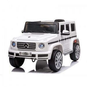 Дитячий електромобіль Mercedes G63 AMG білого кольору JJ 2077 G500B