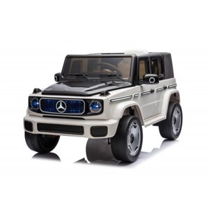 Дитячий електромобіль Мерседес Гелендваген G63 EQG 4*4 чорно-білого забарвлення JJ2088