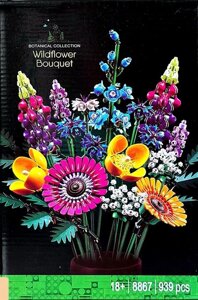 Дитячий конструктор Botanical Collection Букет польових квітів різних видів на 939 деталей