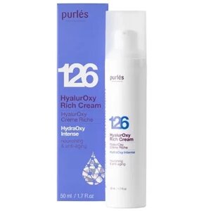 Поживний Зволожуючий Крем Для Обличчя З Гіалуроновою Кислотою Purles HyalurOxy Rich Cream, 50 мл