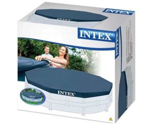 Тент Intex 28031 для круглого каркасного басейну діаметром 3,66м. || Покриття Intex для басейну