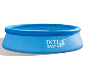 Домашній Надувний Басейн Intex Круглої Форми Синього Колір, Діаметр 305 см, Висота 76 см