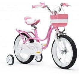 Дитячий Велосипед Royal Baby Steel 18 – Рожевий Колір, Сталева Рама, Бічні Колеса