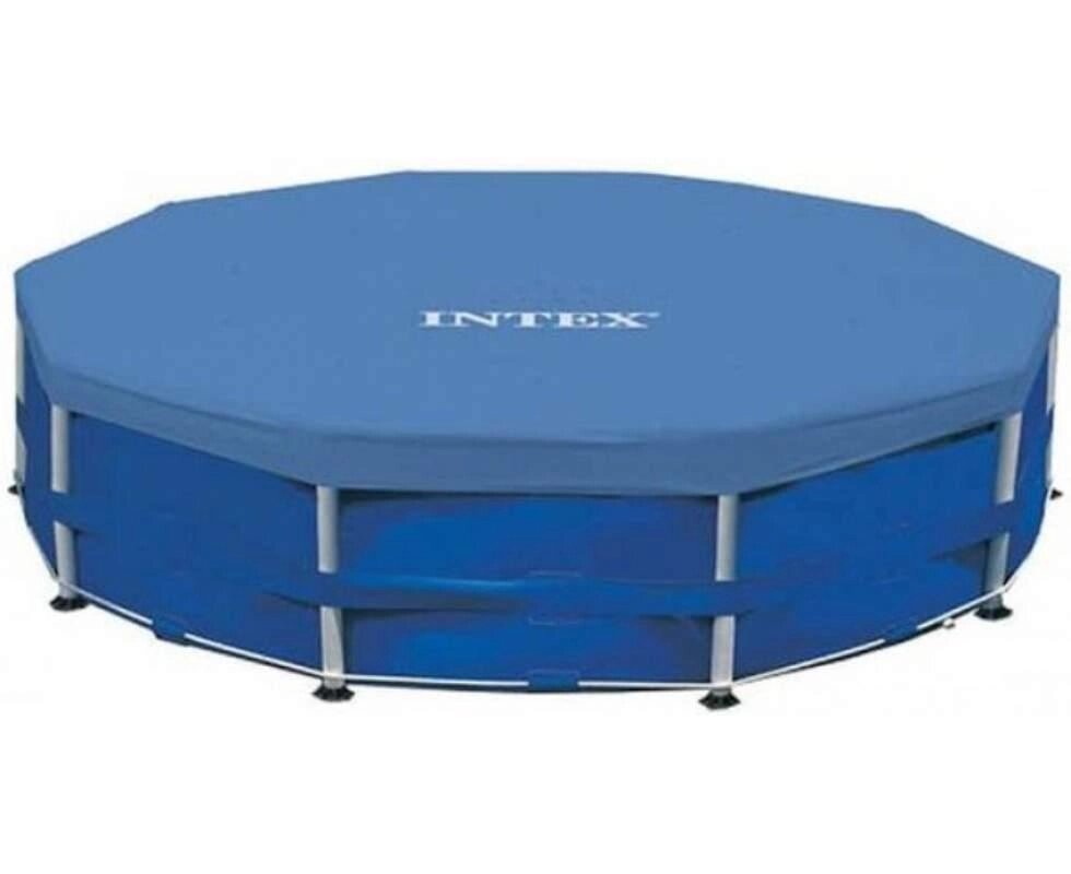 Тент для круглого каркасного басейну Intex 28030 || Діаметр 3,05м || Покриття Intex для басейну від компанії Кілометр - фото 1