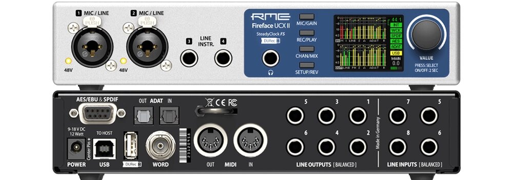 40-канальний USB аудіоінтерфейс RME Fireface UCX II від компанії Pro Audio - фото 1