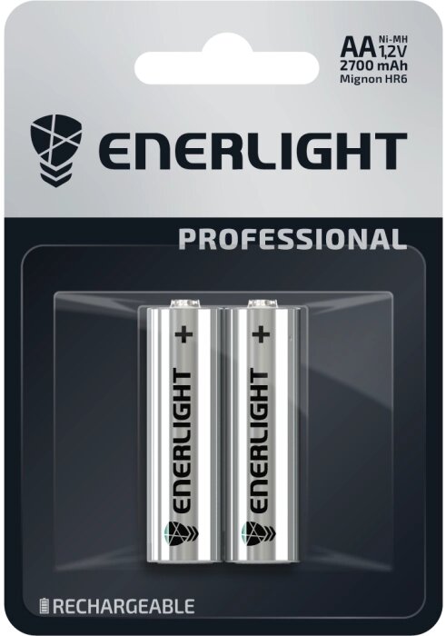 Акумулятор ENERLIGHT AA 2700MAH (2 шт) від компанії Pro Audio - фото 1