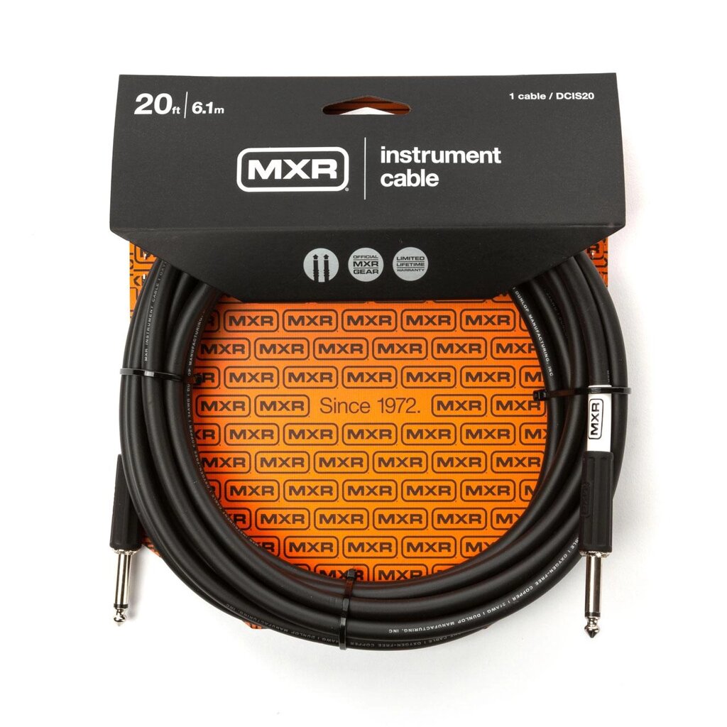 Кабель інструментальний DUNLOP MXR DCIS20 Standard Instrument Cable 20ft від компанії Pro Audio - фото 1