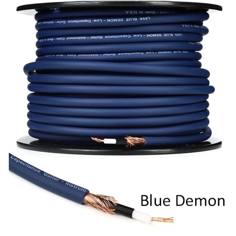 Кабель інструментальний LAVA CABLE LCBD BULK Blue Demon  (по 1м) від компанії Pro Audio - фото 1