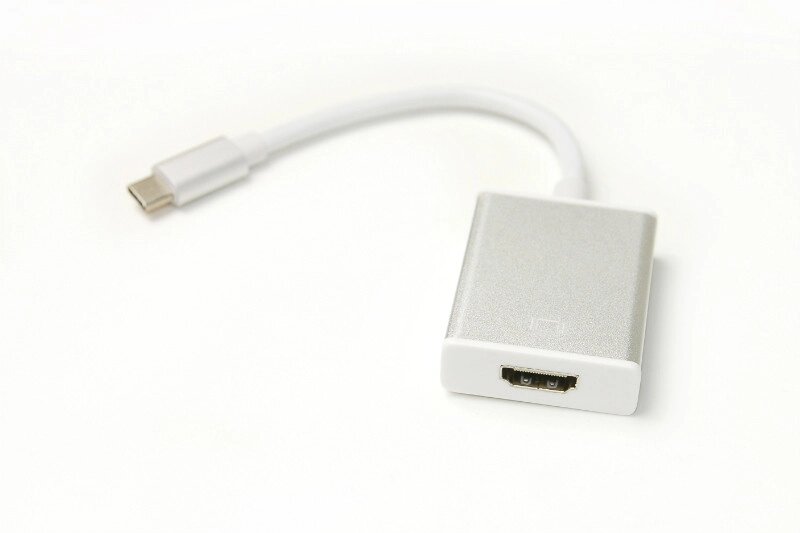 Кабель-перехідник PowerPlant HDMI female - USB Type-C, 0.15м від компанії Pro Audio - фото 1