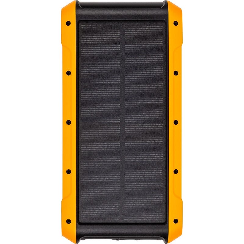 Мобільна батарея PowerPlant 20000mAh, PD 18W, USB-C, 2xUSB-A, QC3.0, Wireless, Solar panel 5.5V-0,2A від компанії Pro Audio - фото 1