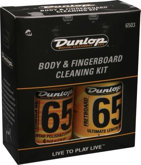 Набір засобів по догляду за гітарою DUNLOP  6503 BODY AND FINGERBOARD CLEANING KIT від компанії Pro Audio - фото 1