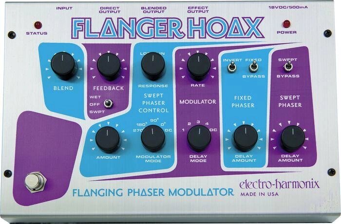 Педаль ефектів для гітар Electro-harmonix Flanger Hoax від компанії Pro Audio - фото 1