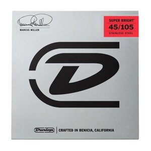 Струни для бас-гітари Dunlop DBMMS45105 Marcus Miller Super Bright Bass (45-105)