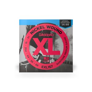 Струни електро (14-68) D`Addario EXL157 XL Baritone Medium nickel steel