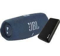 Портативна акустика JBL Charge 5 Blue (JBLCHARGE5BLU) + PB 20000 mAh Griffin