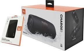 Портативна акустика JBL Charge 5 Black + Powerbank 20000mAh Griffin