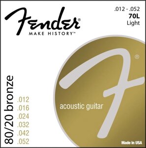 Струни для акустичної гітари FENDER 70L