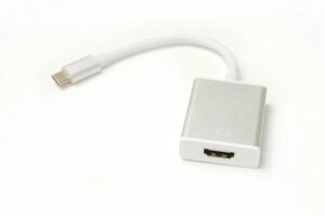 Кабель-перехідник PowerPlant HDMI female - USB Type-C, 0.15м