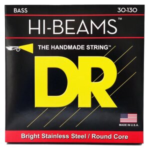 Струни для бас-гітари DR STRINGS HI-BEAM BASS - MEDIUM - 6-STRING (30-130)