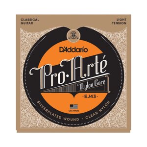 Струни класика Light Tension D`Addario silver/clear Pro*Arte EJ43