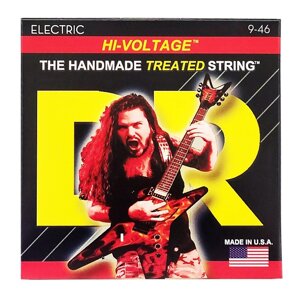 Струни для електрогітари DR STRINGS DIMEBAG DARRELL HI-VOLTAGE ELECTRIC - LIGHT HEAVY (9-46)