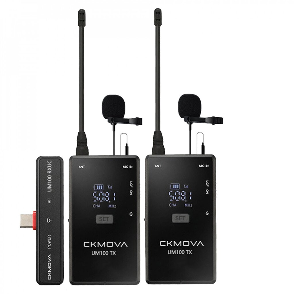 Радіосистема (мікрофон бездротовий) CKMOVA UM100 Kit4 (Android, Type-C) від компанії Pro Audio - фото 1