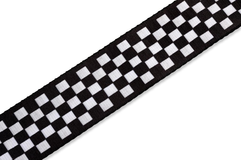 Ремінь гітарний LEVY'S MP-28 PRINT SERIES GUITAR STRAP (BLACK AND WHITE CHECKERS) від компанії Pro Audio - фото 1