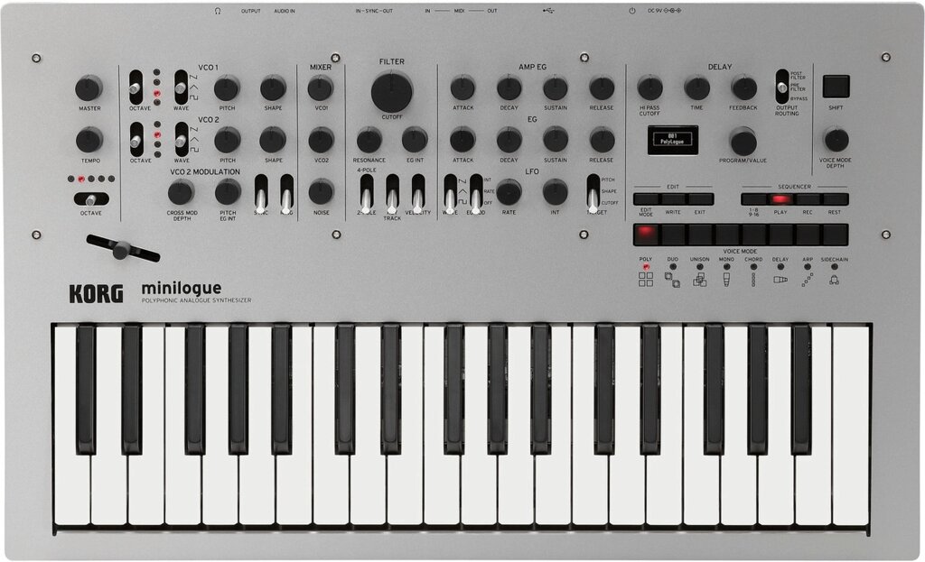 Синтезатор аналоговий KORG MINILOGUE від компанії Pro Audio - фото 1